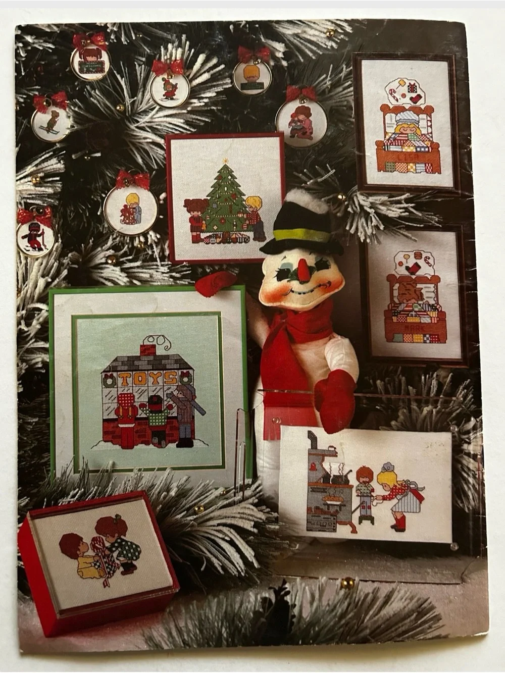 VTG Leisure Arts Charted Christmas Kids Cross Stitch Pattern Rachel Crissinger
